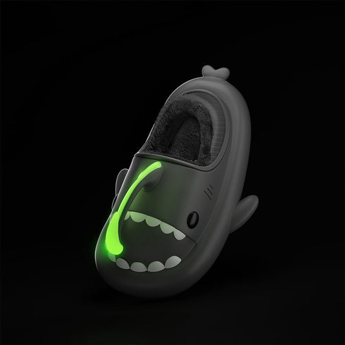 Sharkicks Basic - Invierno, Pantuflas de Tiburón Pejesapo, Talón Cubierto